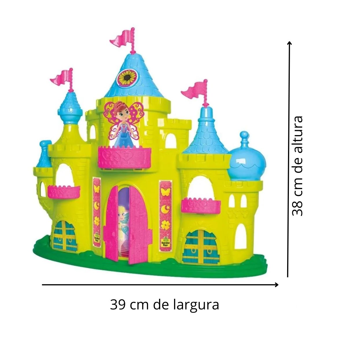 Castelo Das Fadas Judy Com Acessórios E Luz - Samba Toys Castelo Das Fadas Judy Com Acessórios E Luz - Samba Toys